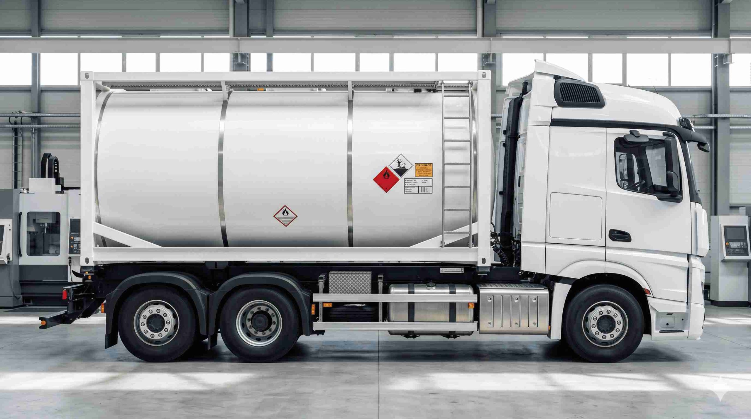 Distribusi produk Gas Amonia Pelita Buana menggunakan armada truk tangki khusus industri