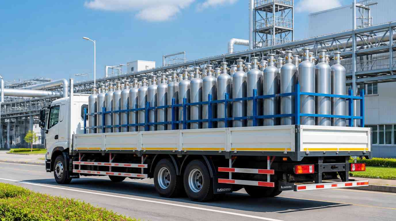 Ilustrasi Pengadaan gas teknis murni untuk manufaktur melalui supplier gas industri Karawang
